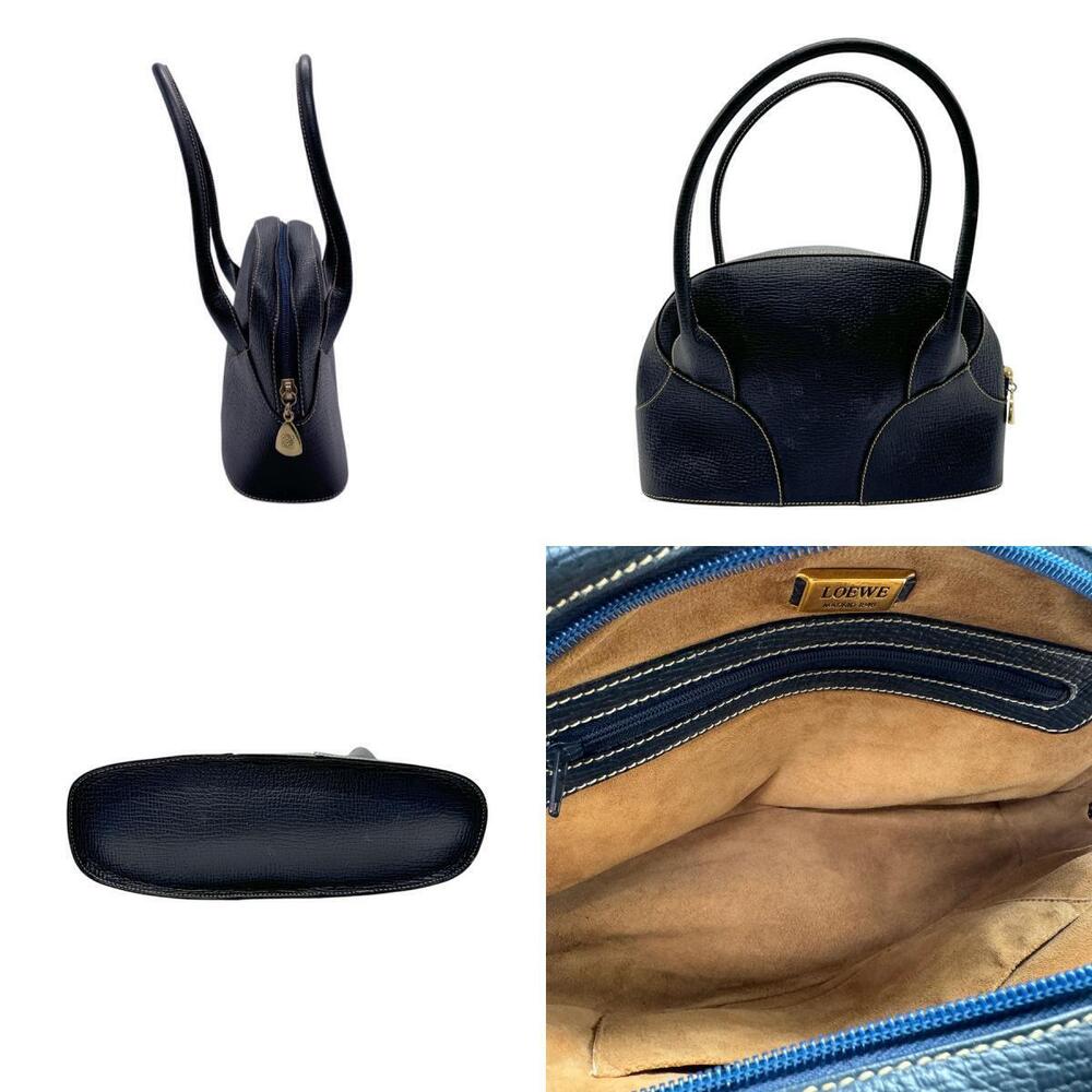 Loewe Handbag Blue 2way leather Navy Blue